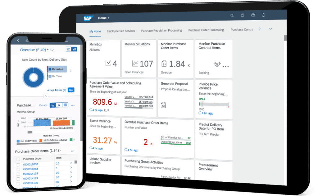 SAP S4 HANA Cloud screenshot