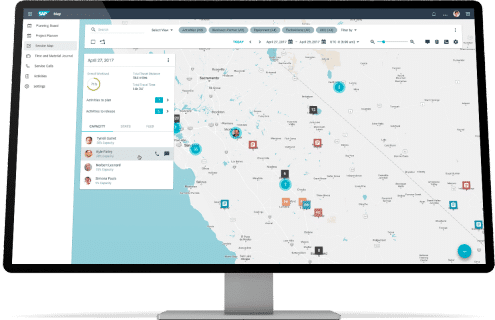 SAP Field Service Management Screenshot